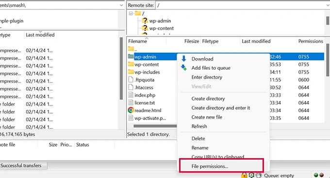 FTP file permissions FTP file permissions
