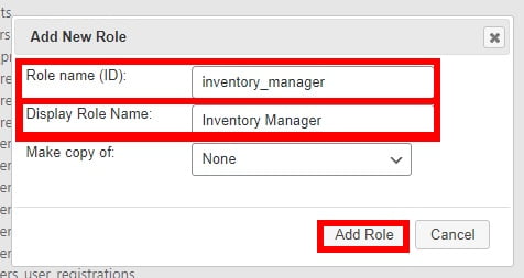 inventory manager create custom wordpress user roles