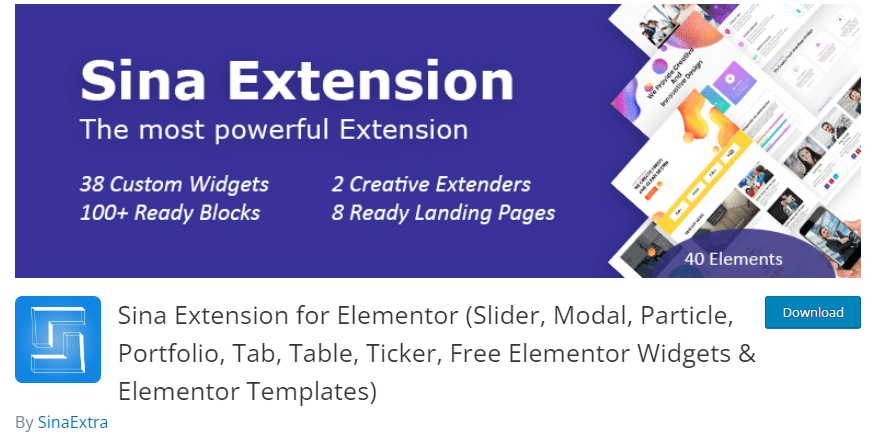 sina extension for elementor addon for elementor lottie animation wideget for free wpmet