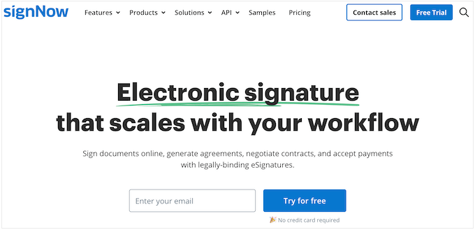 signNow 电子签名软件