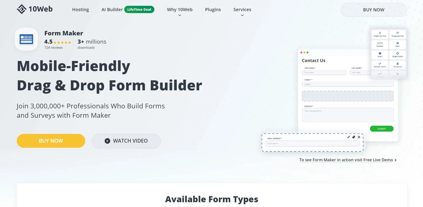 form maker plugin site